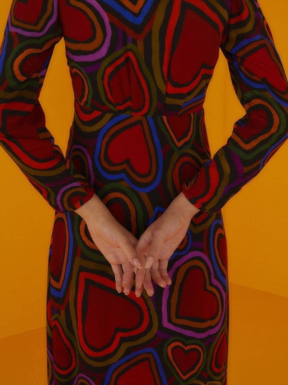 FARM Rio Red RAINBOW WILD Multi Heart-Print Maxi Dress - Picture 3 of 5